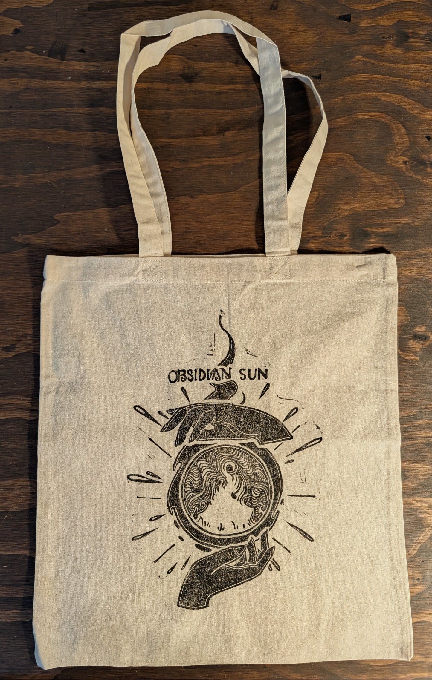 Obsidian Sun Tote Bag