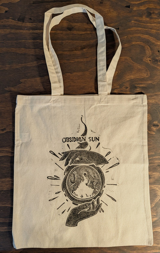Obsidian Sun Tote Bag